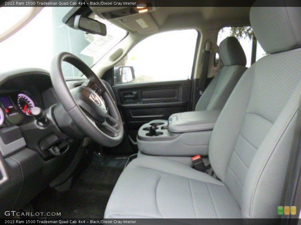 Black/Diesel Gray Interior Front Seat for the 2013 Ram 1500 Tradesman Quad Cab 4x4 #90024853