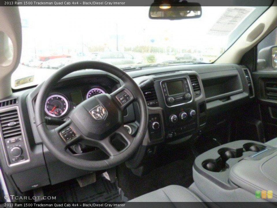 Black/Diesel Gray Interior Dashboard for the 2013 Ram 1500 Tradesman Quad Cab 4x4 #90024868