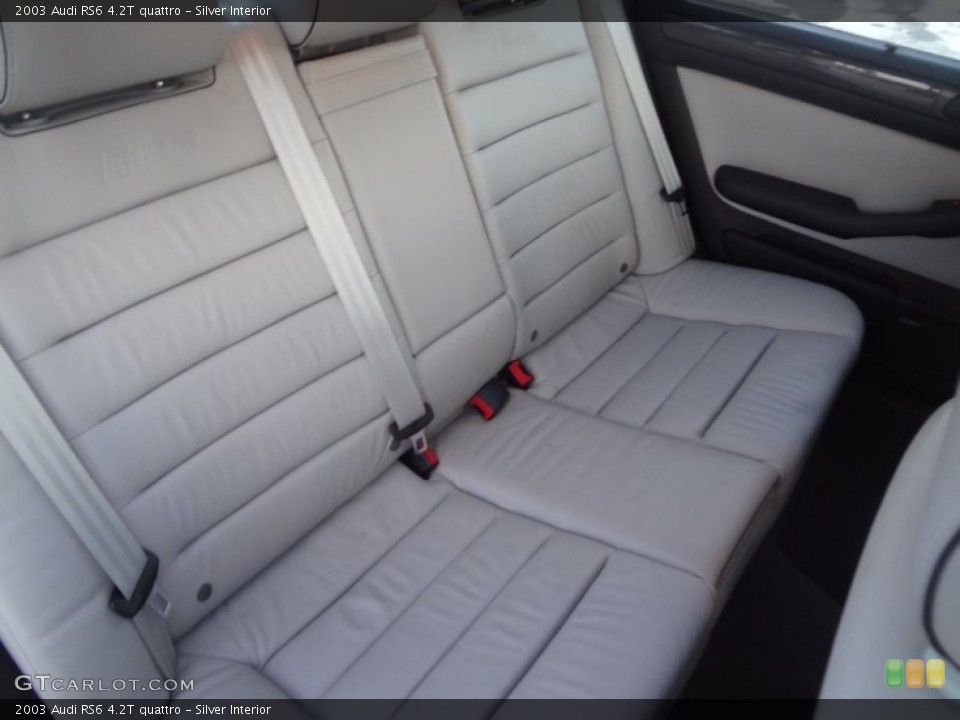 Silver Interior Rear Seat for the 2003 Audi RS6 4.2T quattro #90026017