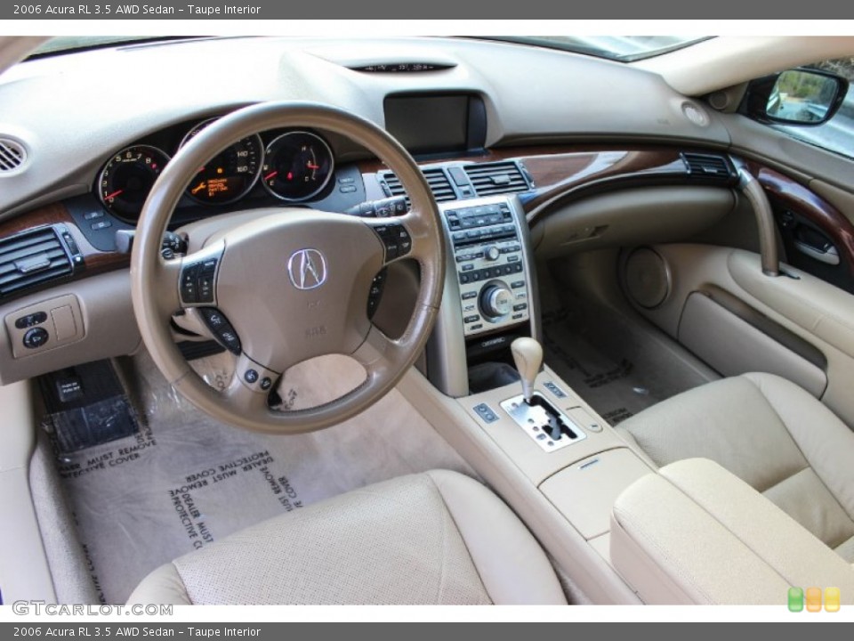 Taupe Interior Prime Interior for the 2006 Acura RL 3.5 AWD Sedan #90033187
