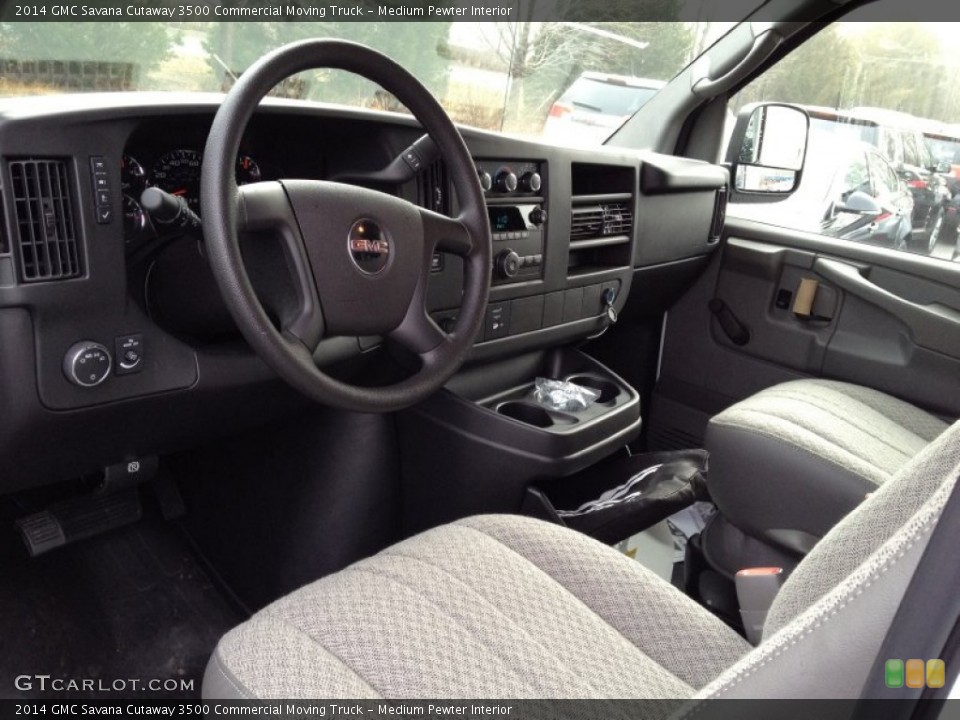 Medium Pewter Interior Photo for the 2014 GMC Savana Cutaway 3500 Commercial Moving Truck #90033259