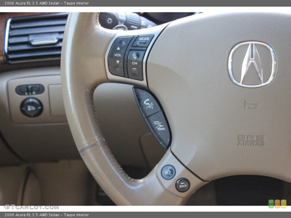 Taupe Interior Controls for the 2006 Acura RL 3.5 AWD Sedan #90033292