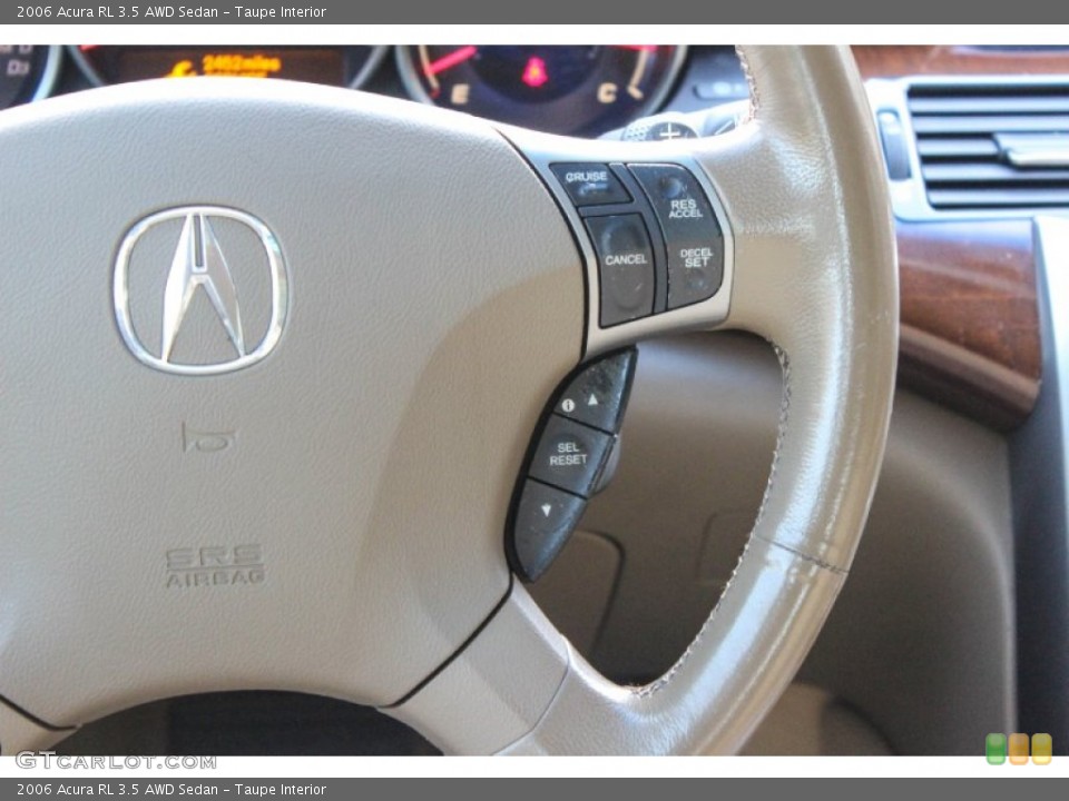 Taupe Interior Controls for the 2006 Acura RL 3.5 AWD Sedan #90033316