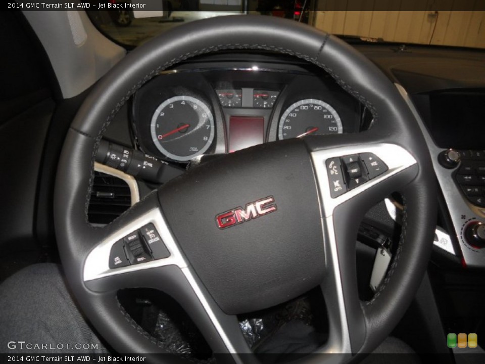 Jet Black Interior Steering Wheel for the 2014 GMC Terrain SLT AWD #90033963