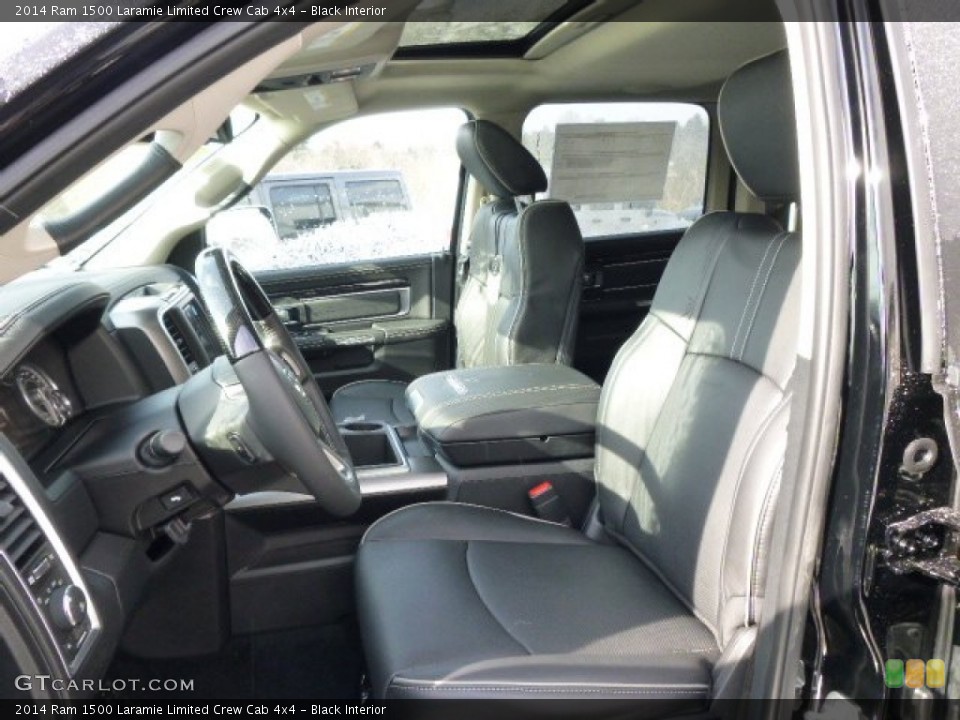 Black Interior Front Seat for the 2014 Ram 1500 Laramie Limited Crew Cab 4x4 #90038716