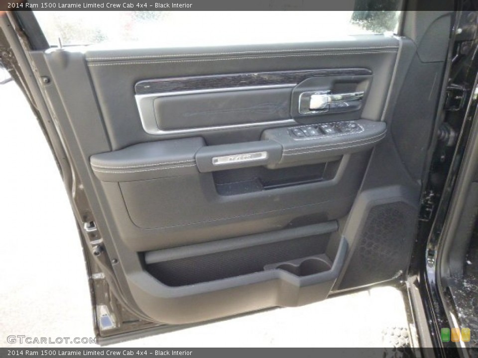 Black Interior Door Panel for the 2014 Ram 1500 Laramie Limited Crew Cab 4x4 #90038734