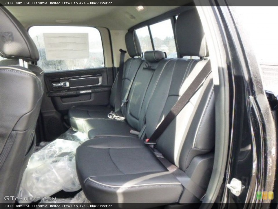 Black Interior Rear Seat for the 2014 Ram 1500 Laramie Limited Crew Cab 4x4 #90038749
