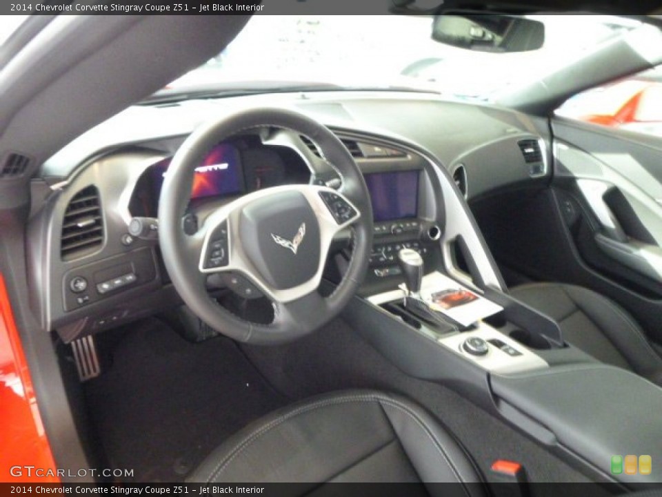 Jet Black Interior Prime Interior for the 2014 Chevrolet Corvette Stingray Coupe Z51 #90040804
