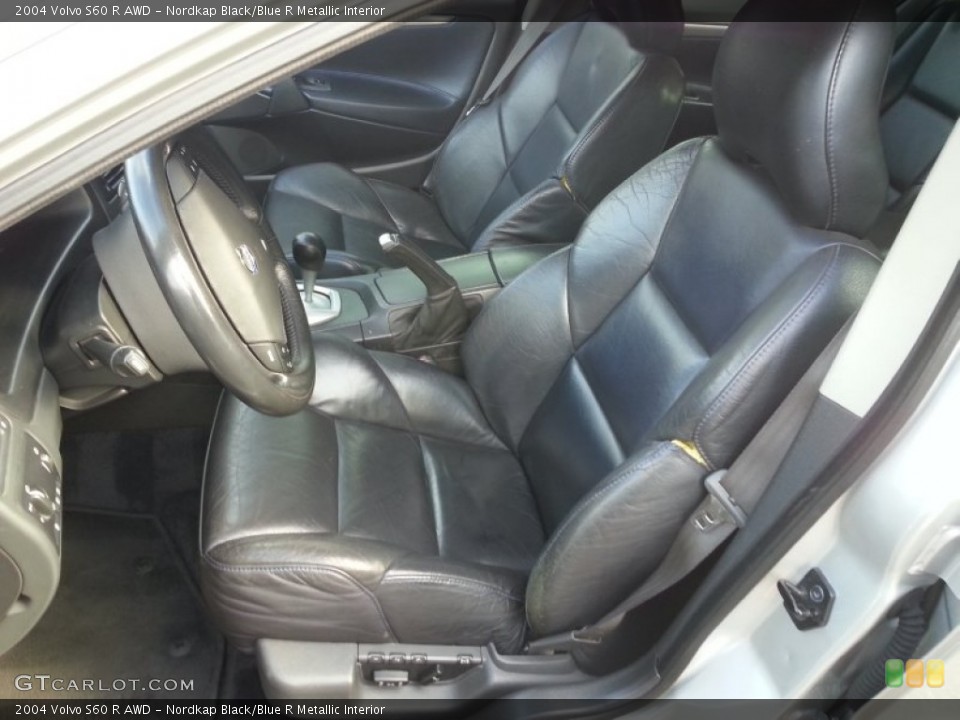 Nordkap Black/Blue R Metallic Interior Front Seat for the 2004 Volvo S60 R AWD #90043345