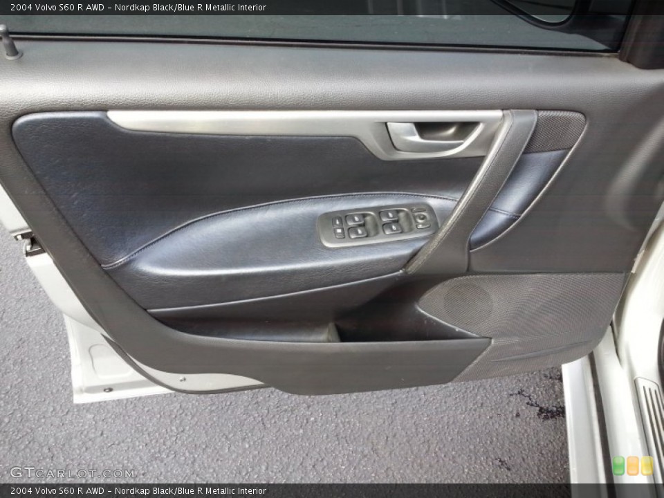 Nordkap Black/Blue R Metallic Interior Door Panel for the 2004 Volvo S60 R AWD #90043969