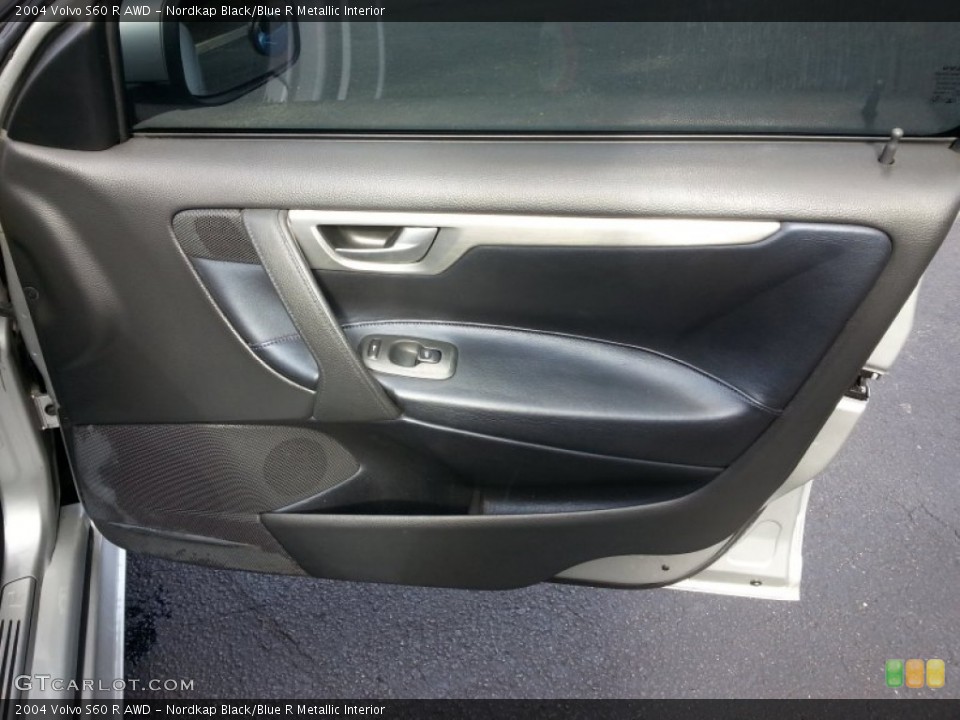 Nordkap Black/Blue R Metallic Interior Door Panel for the 2004 Volvo S60 R AWD #90044020