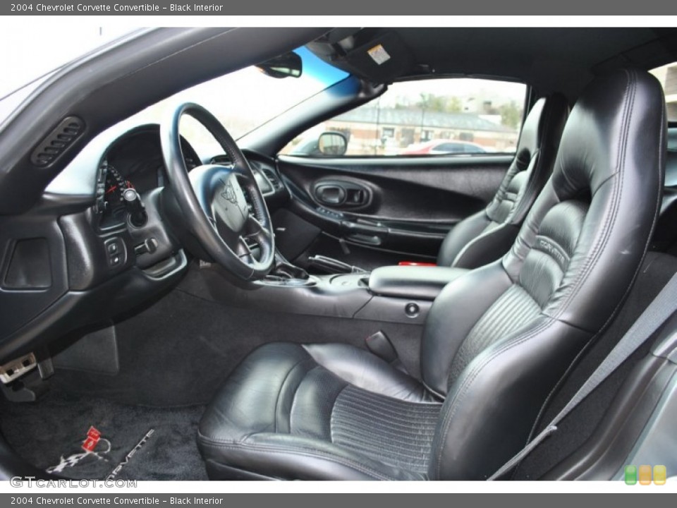 Black Interior Photo for the 2004 Chevrolet Corvette Convertible #90045040