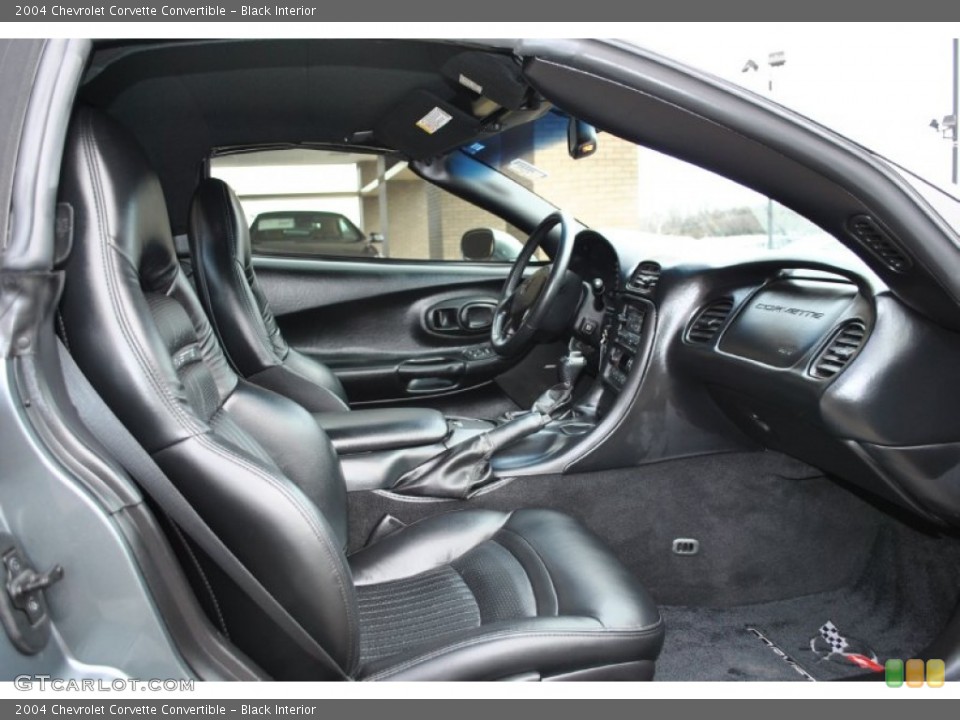 Black Interior Front Seat for the 2004 Chevrolet Corvette Convertible #90045082