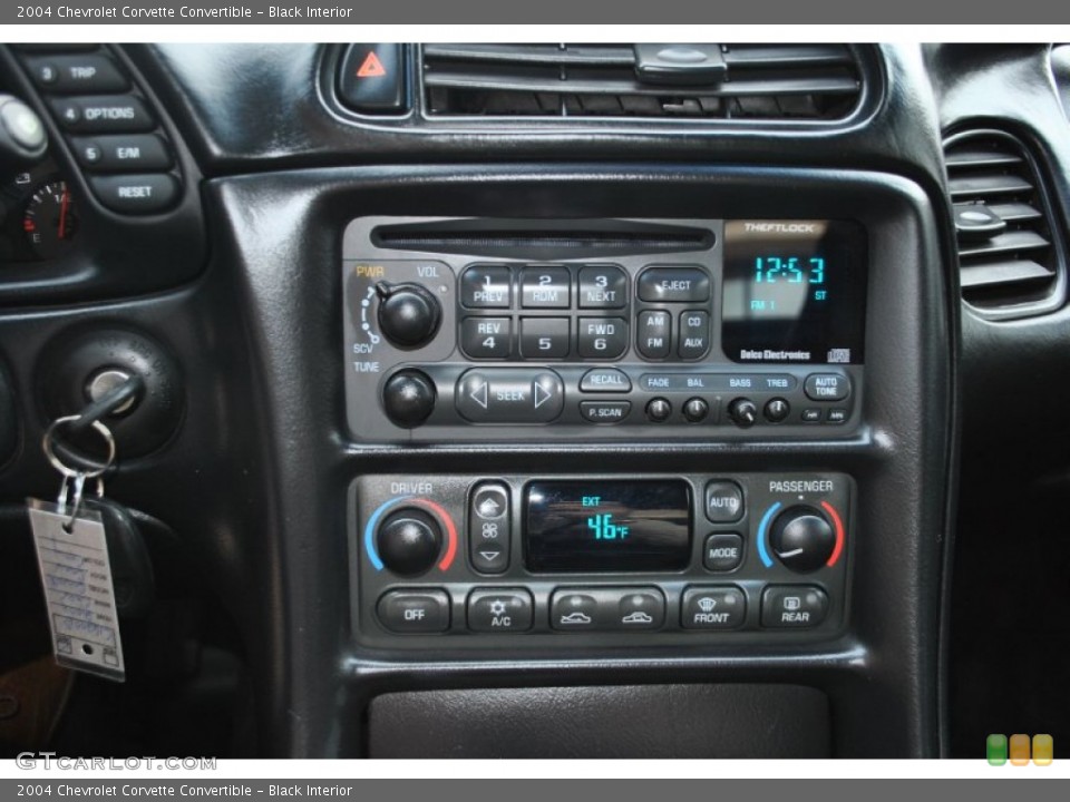 Black Interior Controls for the 2004 Chevrolet Corvette Convertible #90045169