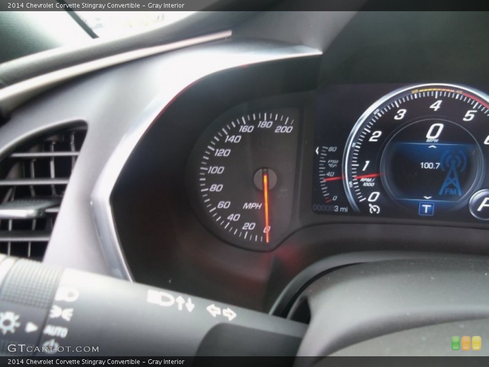 Gray Interior Gauges for the 2014 Chevrolet Corvette Stingray Convertible #90051892