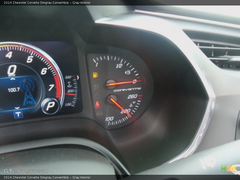 Gray Interior Gauges for the 2014 Chevrolet Corvette Stingray Convertible #90051913