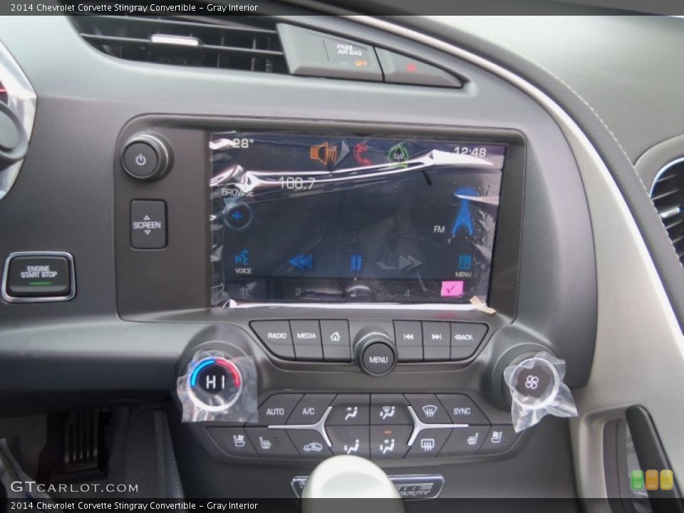 Gray Interior Controls for the 2014 Chevrolet Corvette Stingray Convertible #90051937