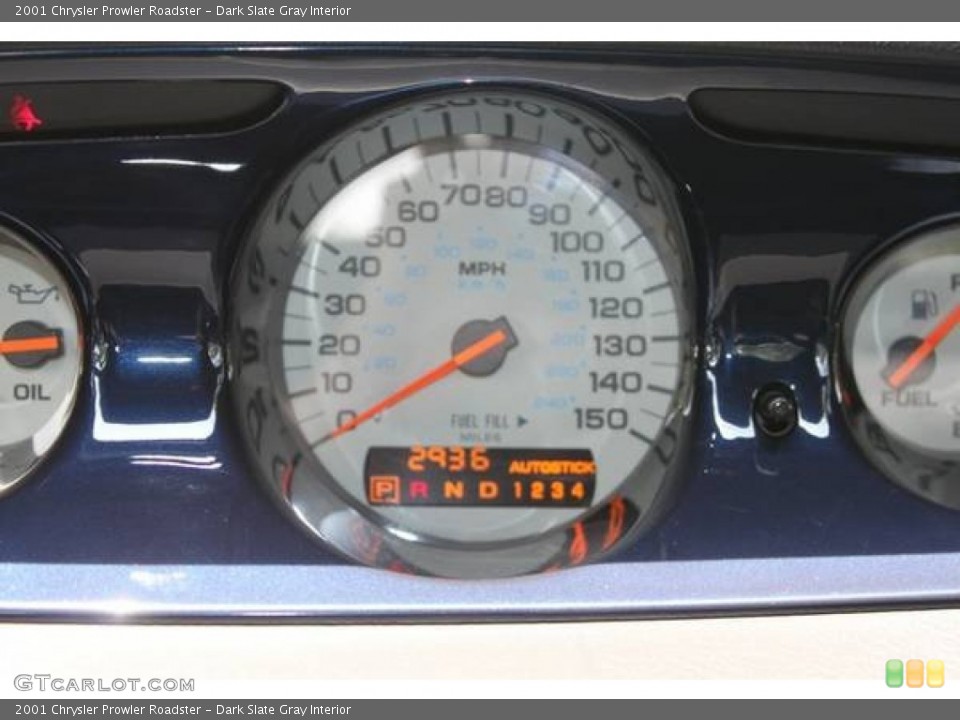 Dark Slate Gray Interior Gauges for the 2001 Chrysler Prowler Roadster #90052672