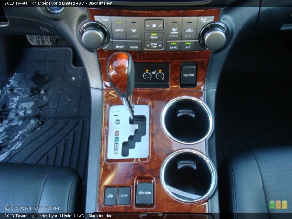 Black Interior Controls for the 2013 Toyota Highlander Hybrid Limited 4WD #90053029
