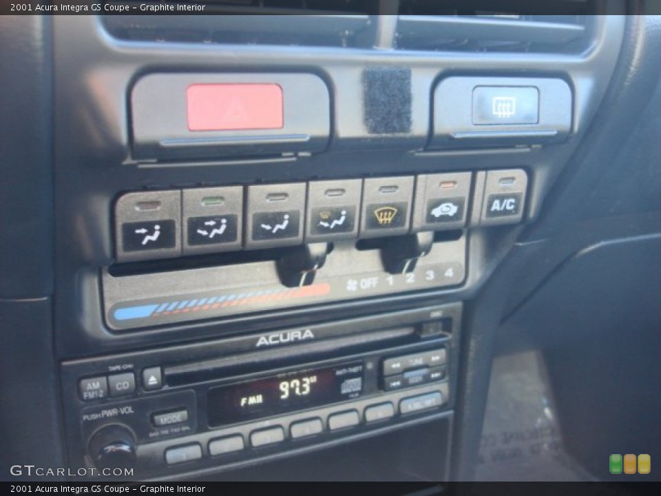 Graphite Interior Controls for the 2001 Acura Integra GS Coupe #90054988