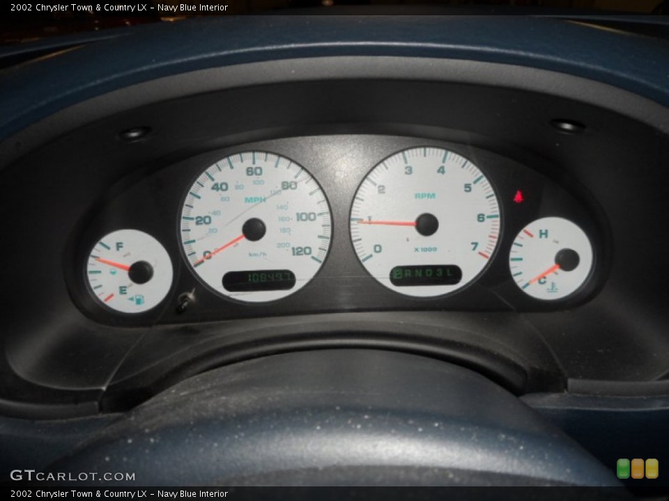 Navy Blue Interior Gauges for the 2002 Chrysler Town & Country LX #90056368