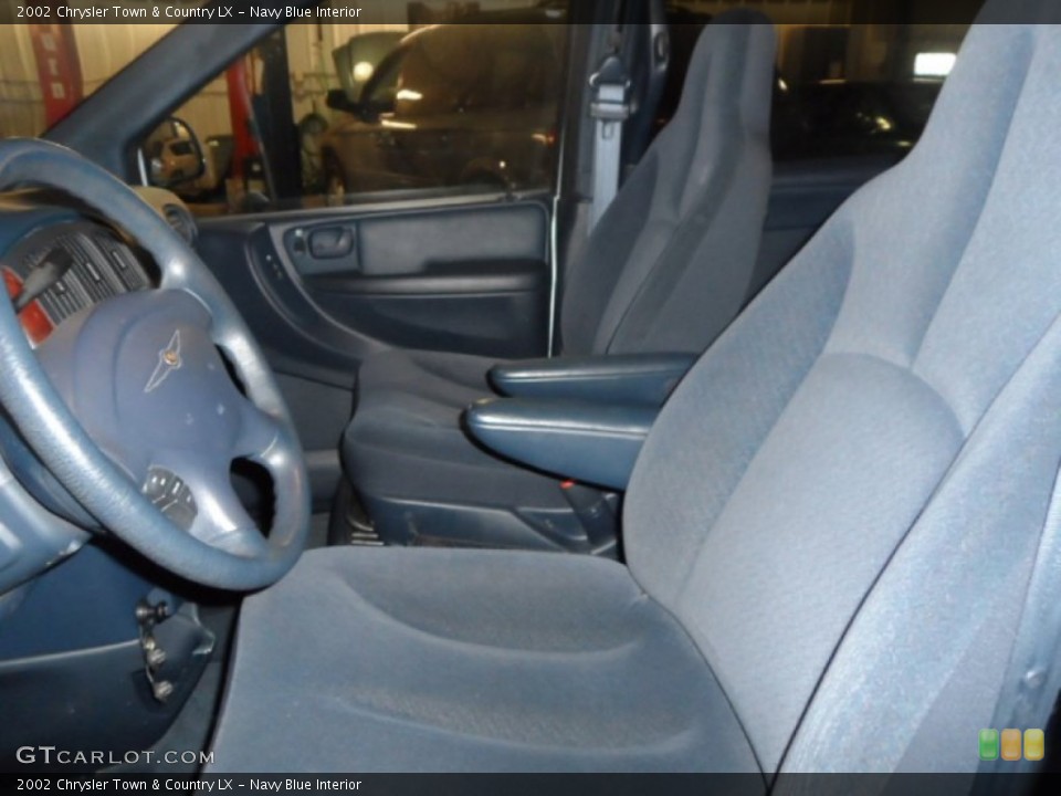 Navy Blue 2002 Chrysler Town & Country Interiors
