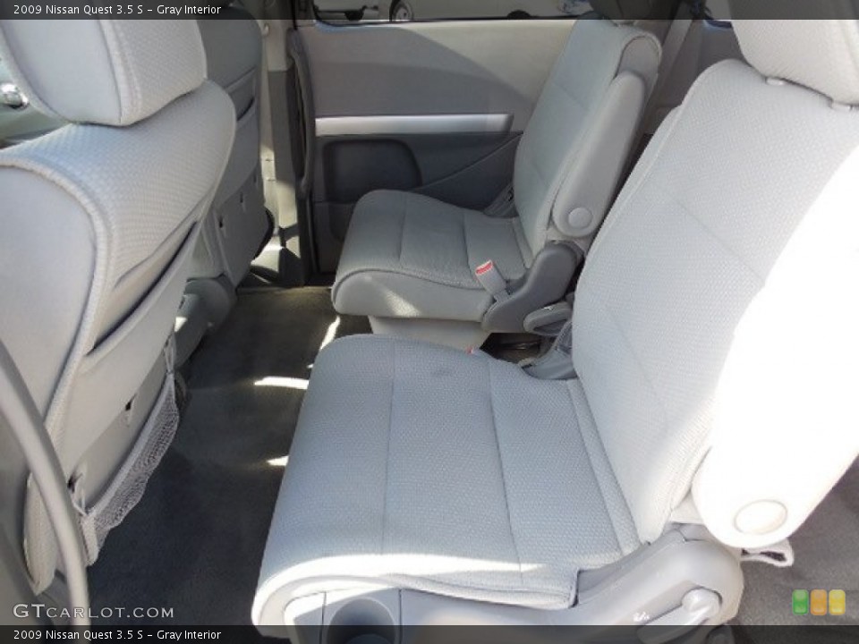 Gray Interior Rear Seat for the 2009 Nissan Quest 3.5 S #90059044