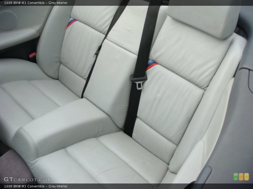 Grey Interior Rear Seat for the 1998 BMW M3 Convertible #90060505
