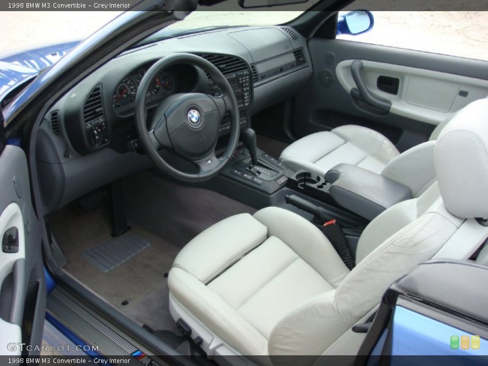 Grey Interior Prime Interior for the 1998 BMW M3 Convertible #90060523