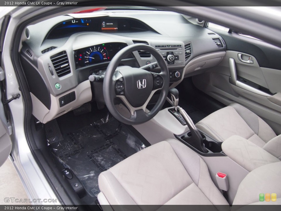 Gray Interior Prime Interior for the 2012 Honda Civic LX Coupe #90063259