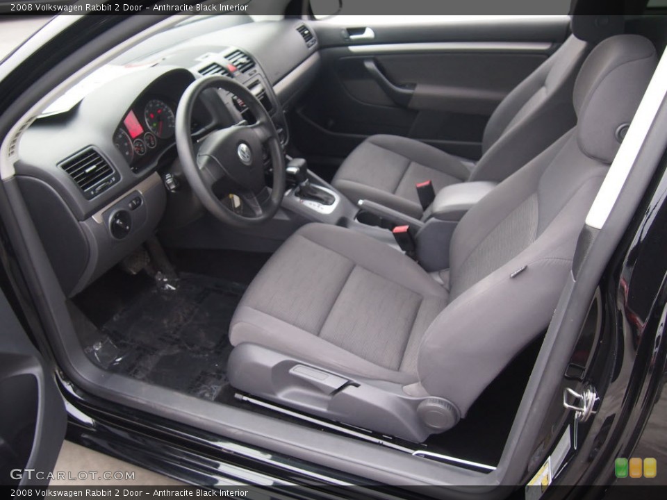 Anthracite Black Interior Prime Interior for the 2008 Volkswagen Rabbit 2 Door #90063490