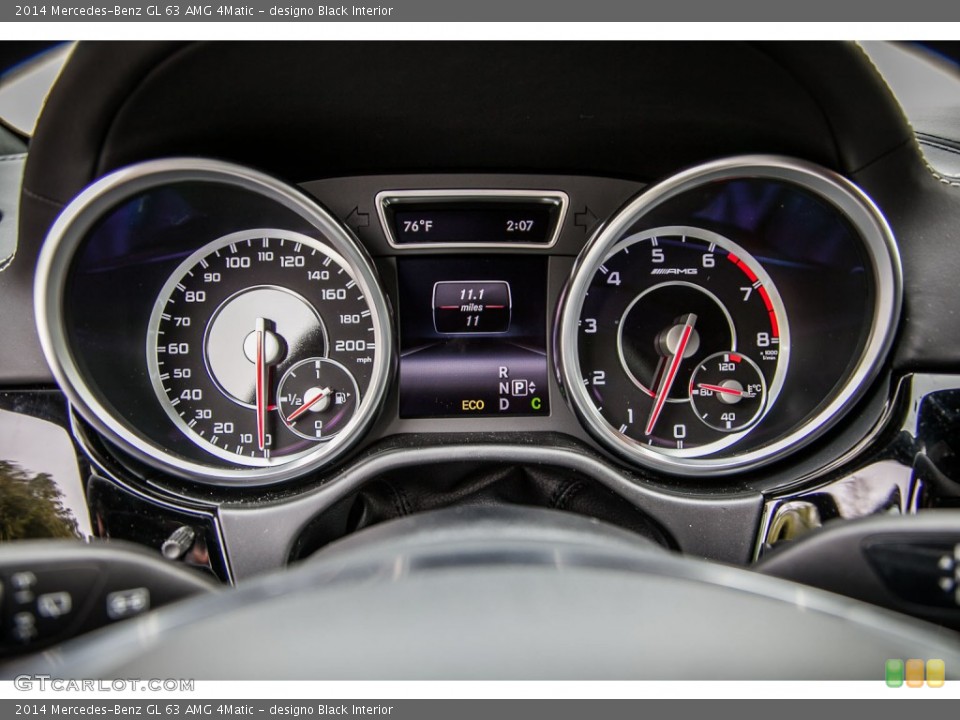 designo Black Interior Gauges for the 2014 Mercedes-Benz GL 63 AMG 4Matic #90063622