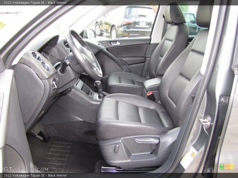 Black 2012 Volkswagen Tiguan Interiors