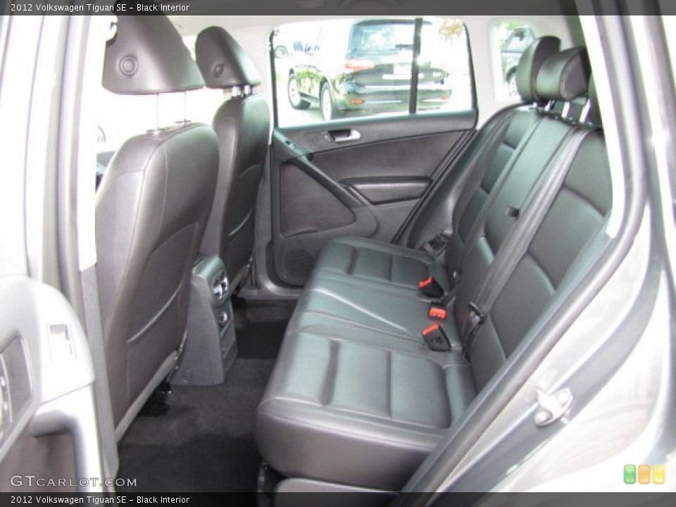 Black Interior Rear Seat for the 2012 Volkswagen Tiguan SE #90068603