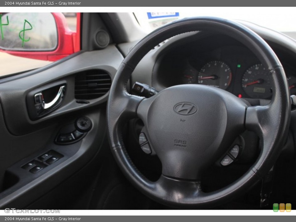 Gray Interior Steering Wheel for the 2004 Hyundai Santa Fe GLS #90068964