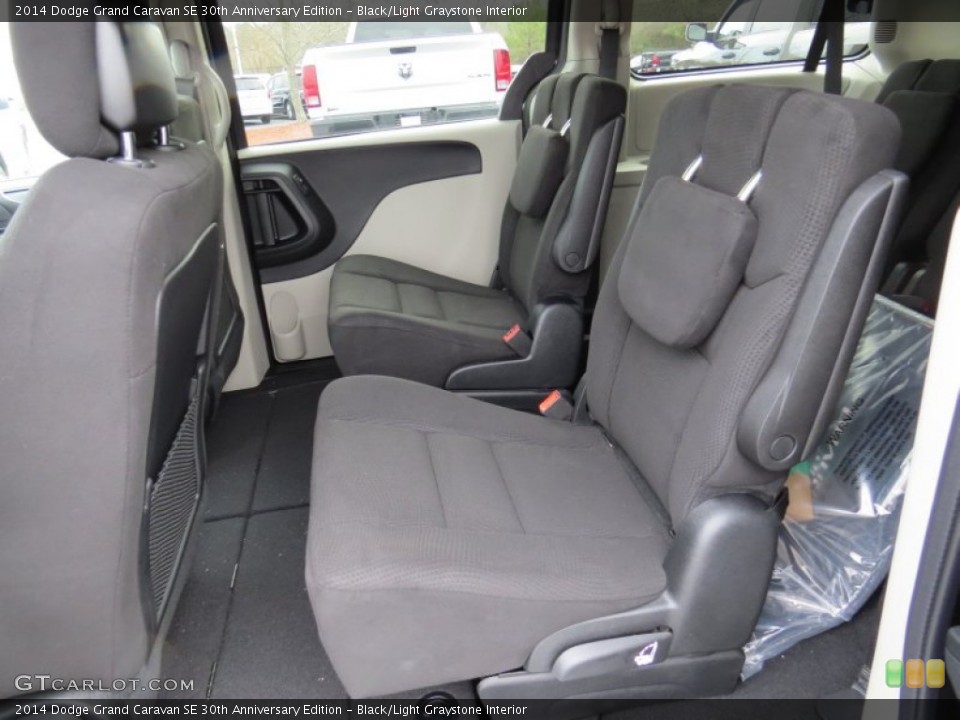 Black/Light Graystone Interior Rear Seat for the 2014 Dodge Grand Caravan SE 30th Anniversary Edition #90070077