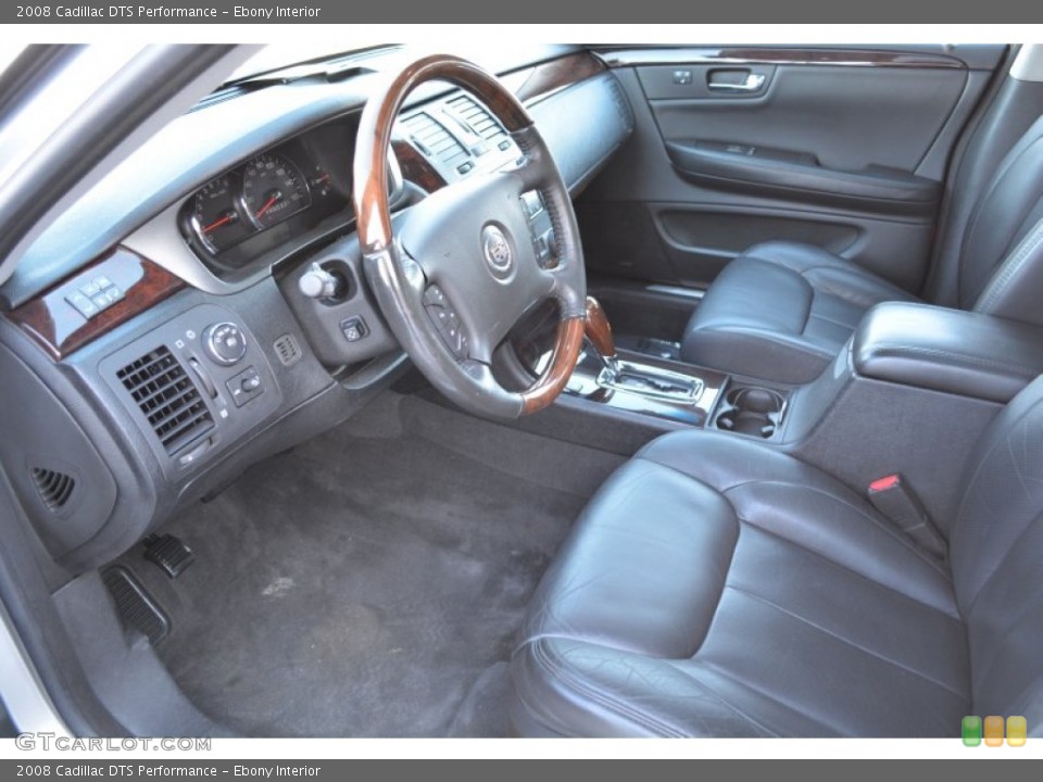 Ebony 2008 Cadillac DTS Interiors
