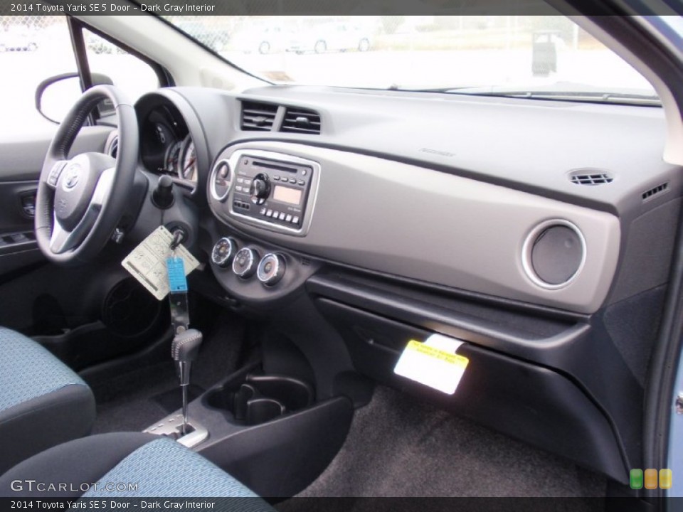 Dark Gray Interior Dashboard for the 2014 Toyota Yaris SE 5 Door #90073683