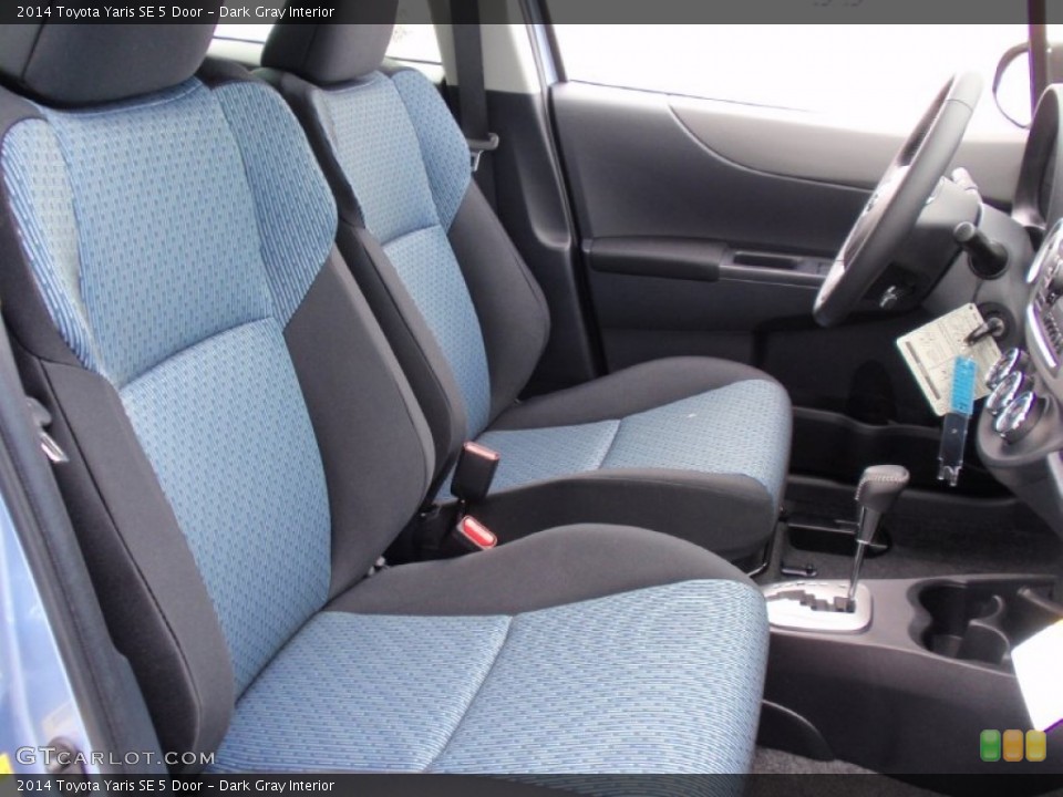 Dark Gray Interior Front Seat for the 2014 Toyota Yaris SE 5 Door #90073718