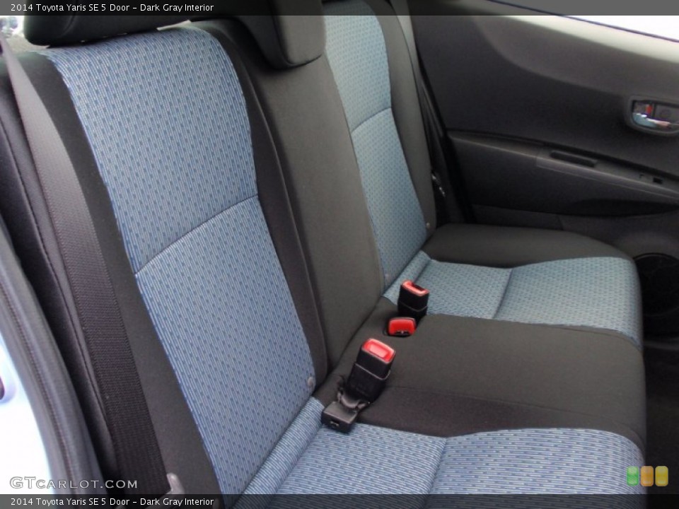 Dark Gray Interior Rear Seat for the 2014 Toyota Yaris SE 5 Door #90073761
