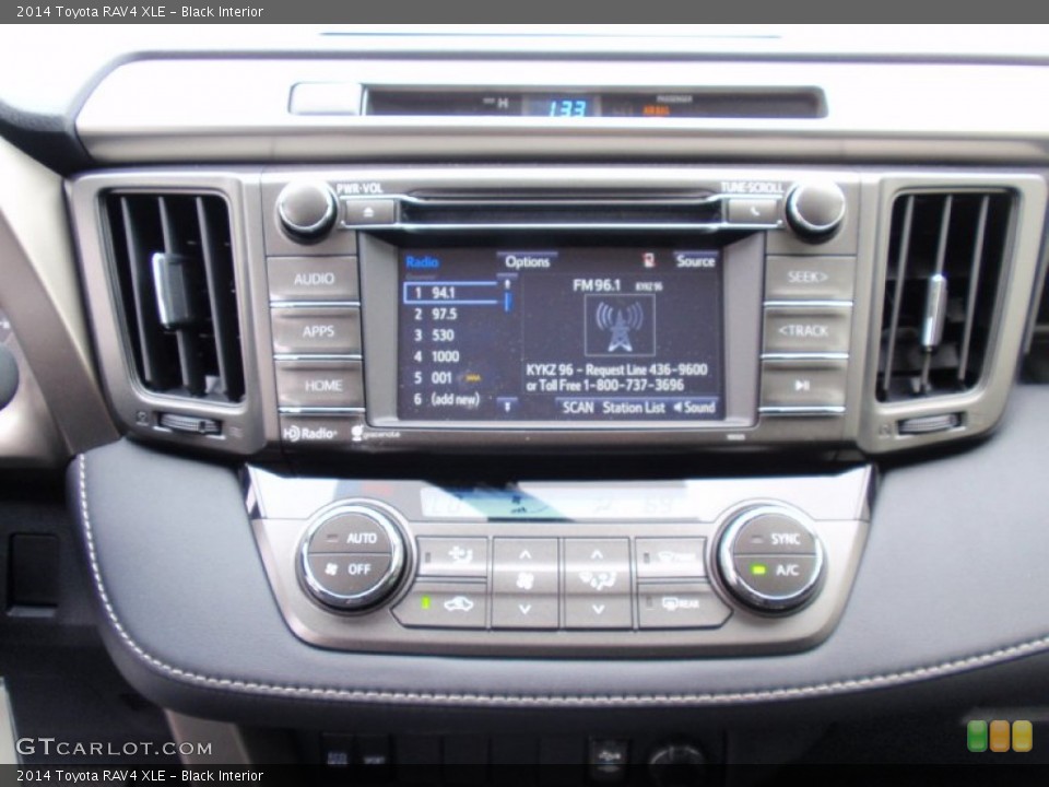 Black Interior Controls for the 2014 Toyota RAV4 XLE #90074889