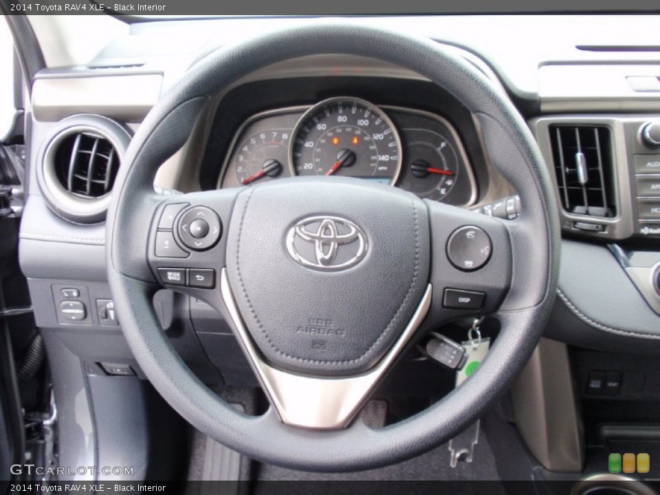 Black Interior Steering Wheel for the 2014 Toyota RAV4 XLE #90074940