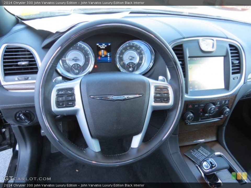 John Varvatos Luxury Edition Black Interior Steering Wheel for the 2014 Chrysler 300 John Varvatos Luxury Edition #90077319