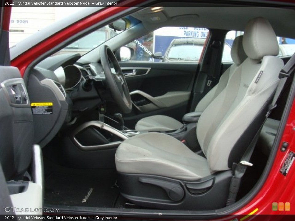 Gray Interior Front Seat for the 2012 Hyundai Veloster  #90078060