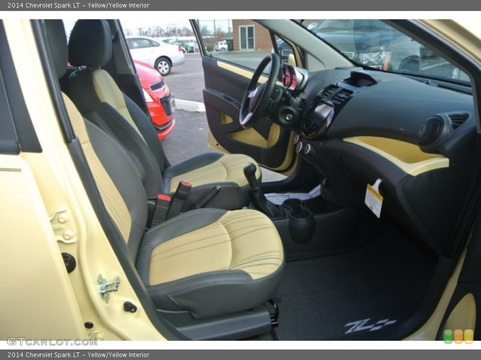 Yellow/Yellow Interior Front Seat for the 2014 Chevrolet Spark LT #90078984
