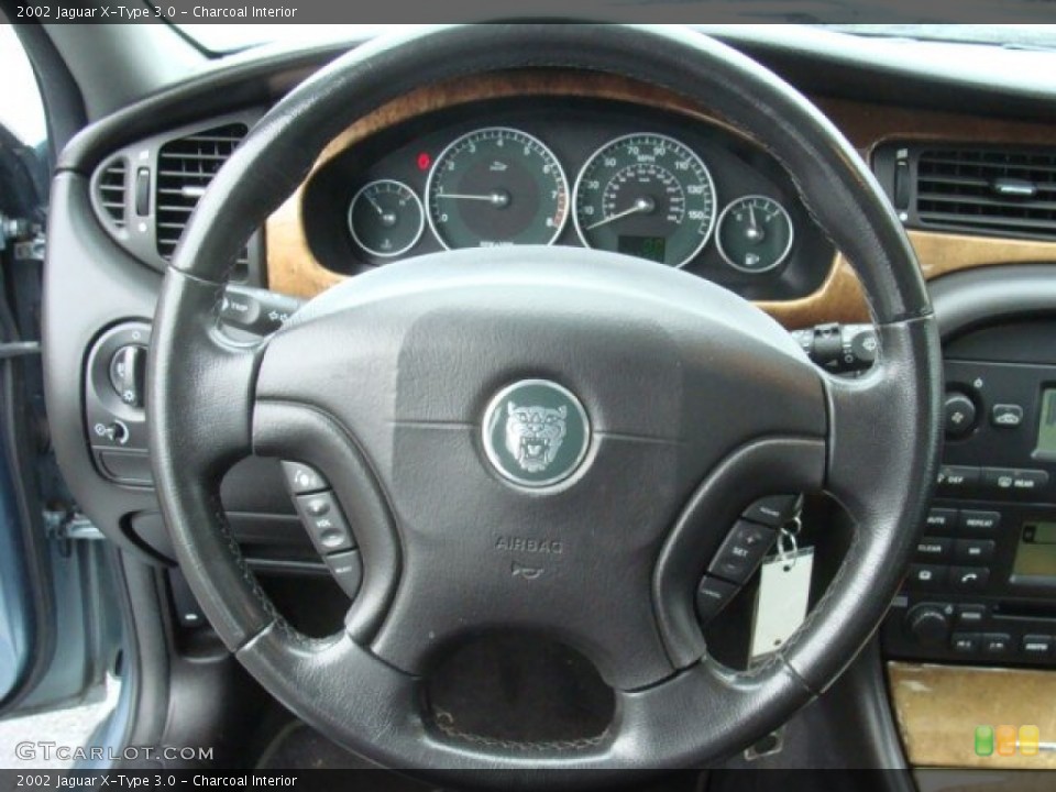 Charcoal Interior Steering Wheel for the 2002 Jaguar X-Type 3.0 #90079314