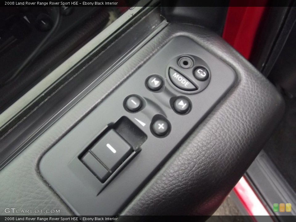 Ebony Black Interior Controls for the 2008 Land Rover Range Rover Sport HSE #90079869