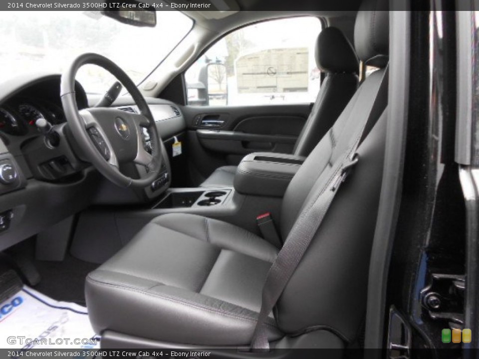 Ebony 2014 Chevrolet Silverado 3500HD Interiors