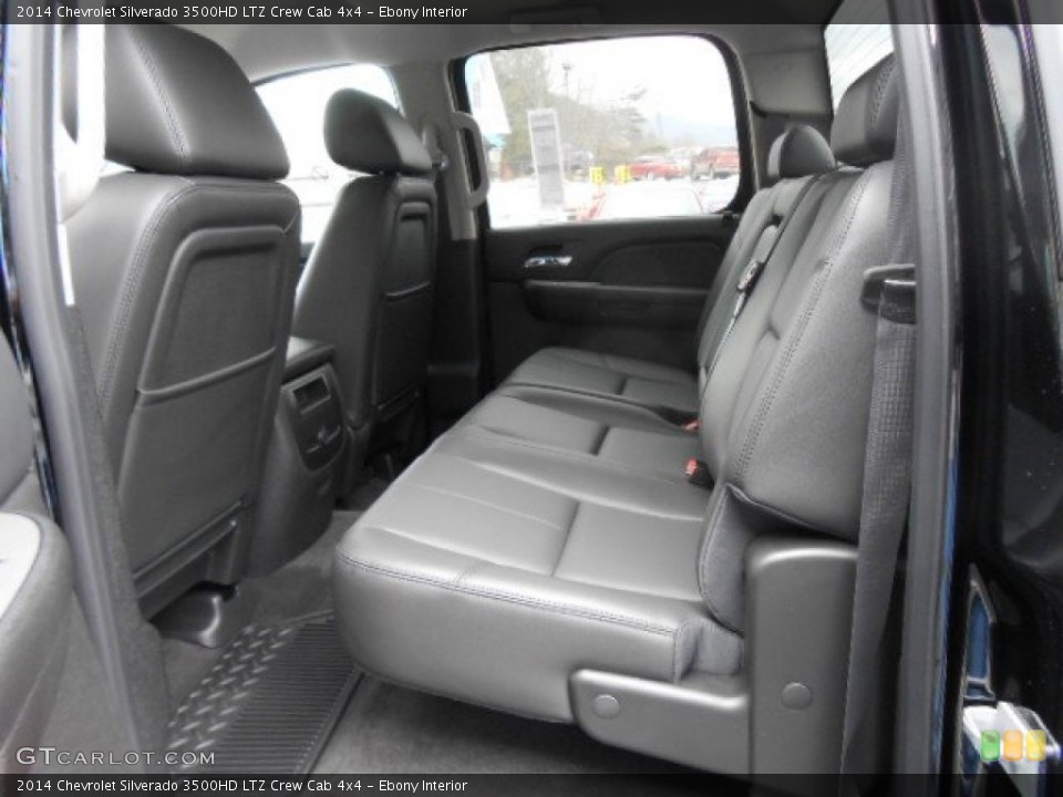 Ebony Interior Rear Seat for the 2014 Chevrolet Silverado 3500HD LTZ Crew Cab 4x4 #90082124