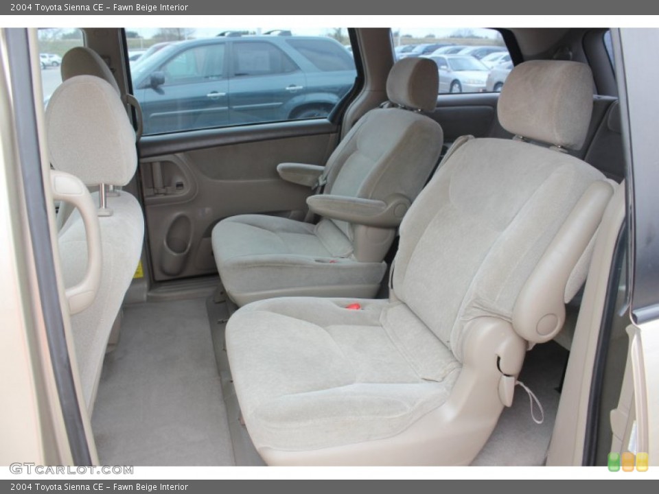 Fawn Beige Interior Rear Seat for the 2004 Toyota Sienna CE #90084657